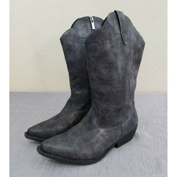 Avenue Shoes - Cloudwalkers By Avenue Shelley Gray Cowboy Boots